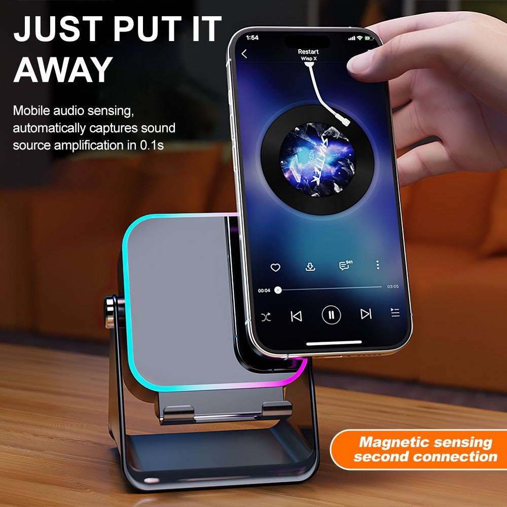 Wireless Induction Speaker 5-in-1 Bluetooth Speaker With Phone Stand for PAD UK