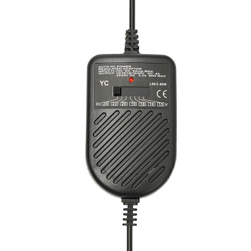 80W Universal Car Charger 15V Laptop Notebook Power Supply Adapter N4R7
