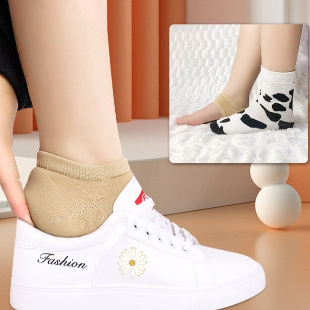 Silicone Plantar Fasciitis Heel Socks Gel Heel Protector  Feet Care
