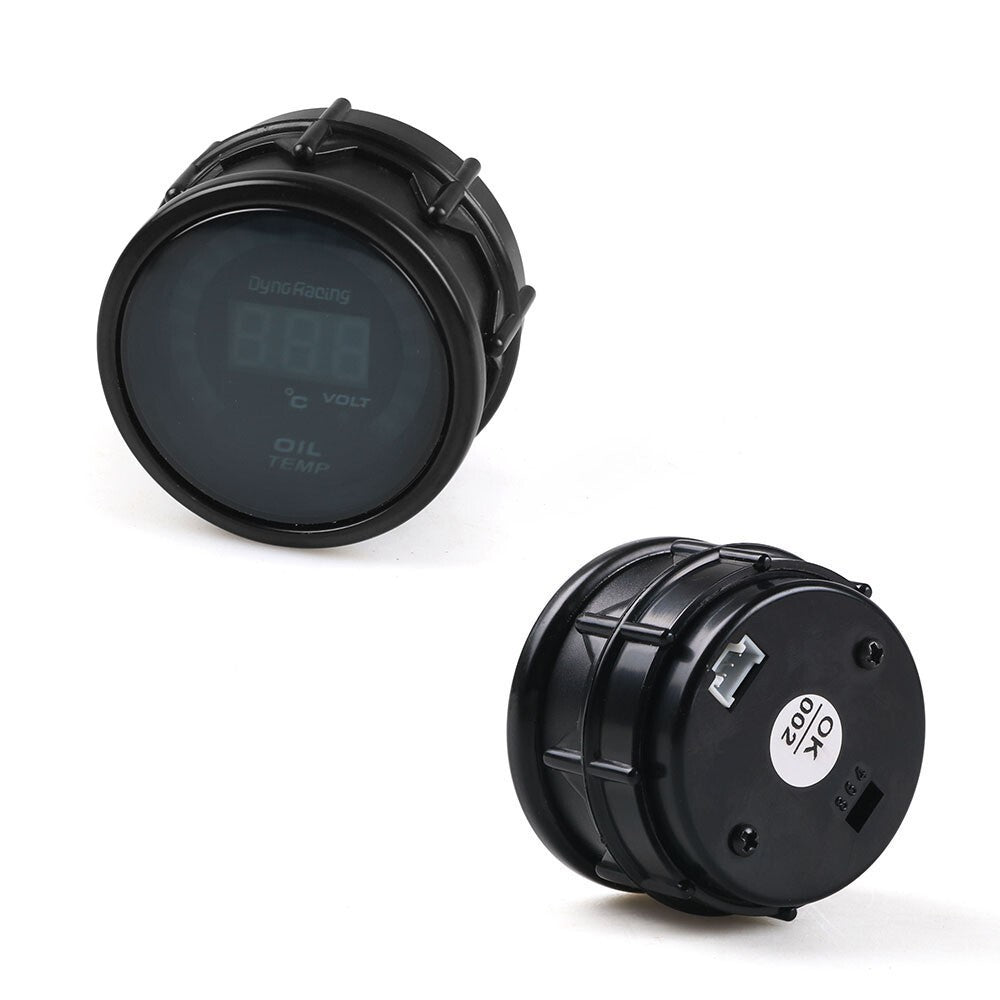 2'' 52mm Oil Temperature Temp Gauge Digital Analog LED Electronic Temp Meter New