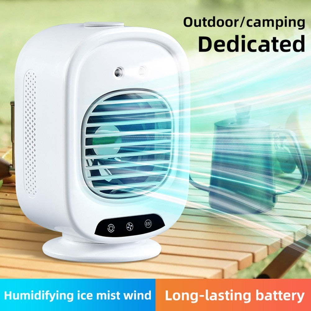 Compact Portable Air Conditioner Fan USB Air Cooler with Water Humidifier