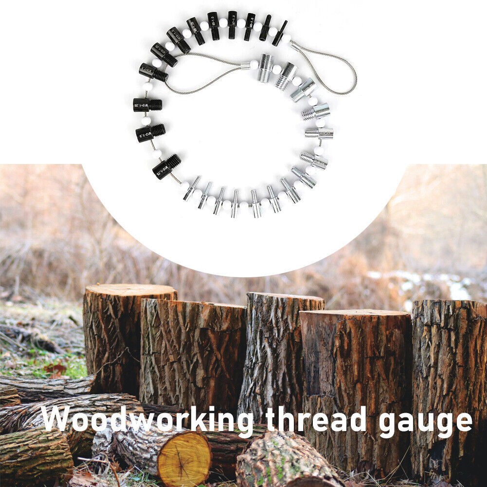 Nut and Bolt Thread Checker 26 Thread Identifier Gauge Inch and Metric Screw UK