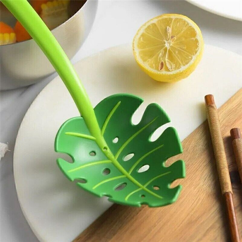 Jungle Spoon Monstera Ladle by BPA-Free Kitchen High Heat