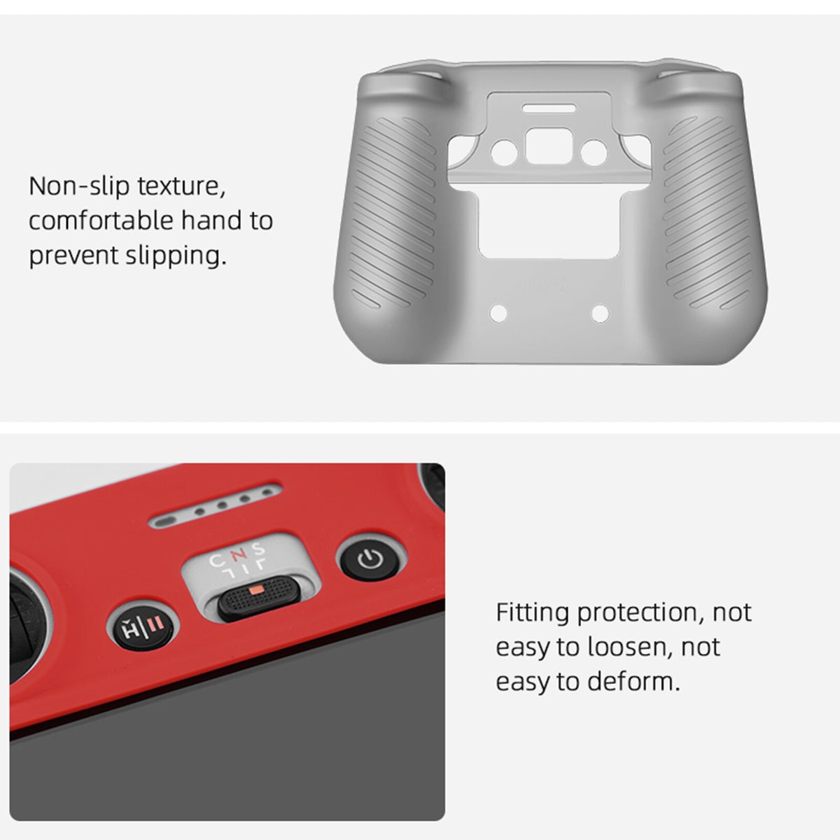 Silicone Skin Cover Protective Case for DJI Mini 3 Pro RC Remote Control Sleeve~