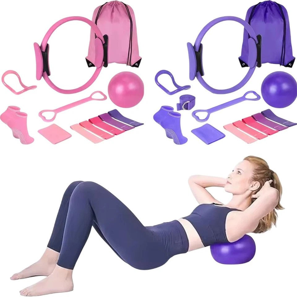 13Pcs Pilates Kit Pilates Essentials Set Multi-Function for Stretching Toning UK