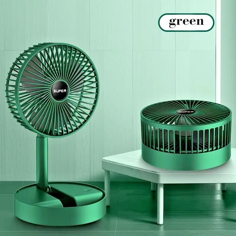 Telescopic Cordless Fan Cooling Wireless Folding Portable USB Rechargeable FanUK