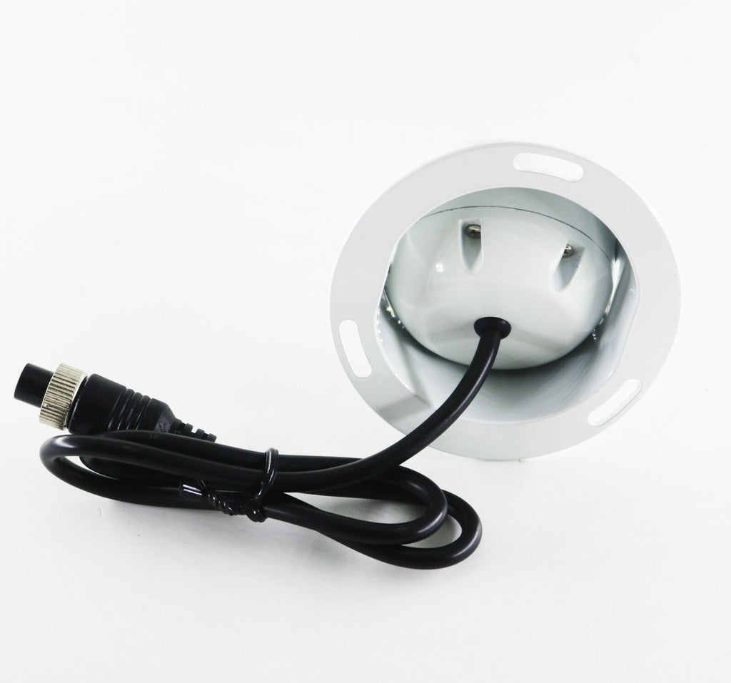 White 4 PIN Heavy Duty Caravan CCD IR Colour Reverse Rear view Camera 12v/24v Rv