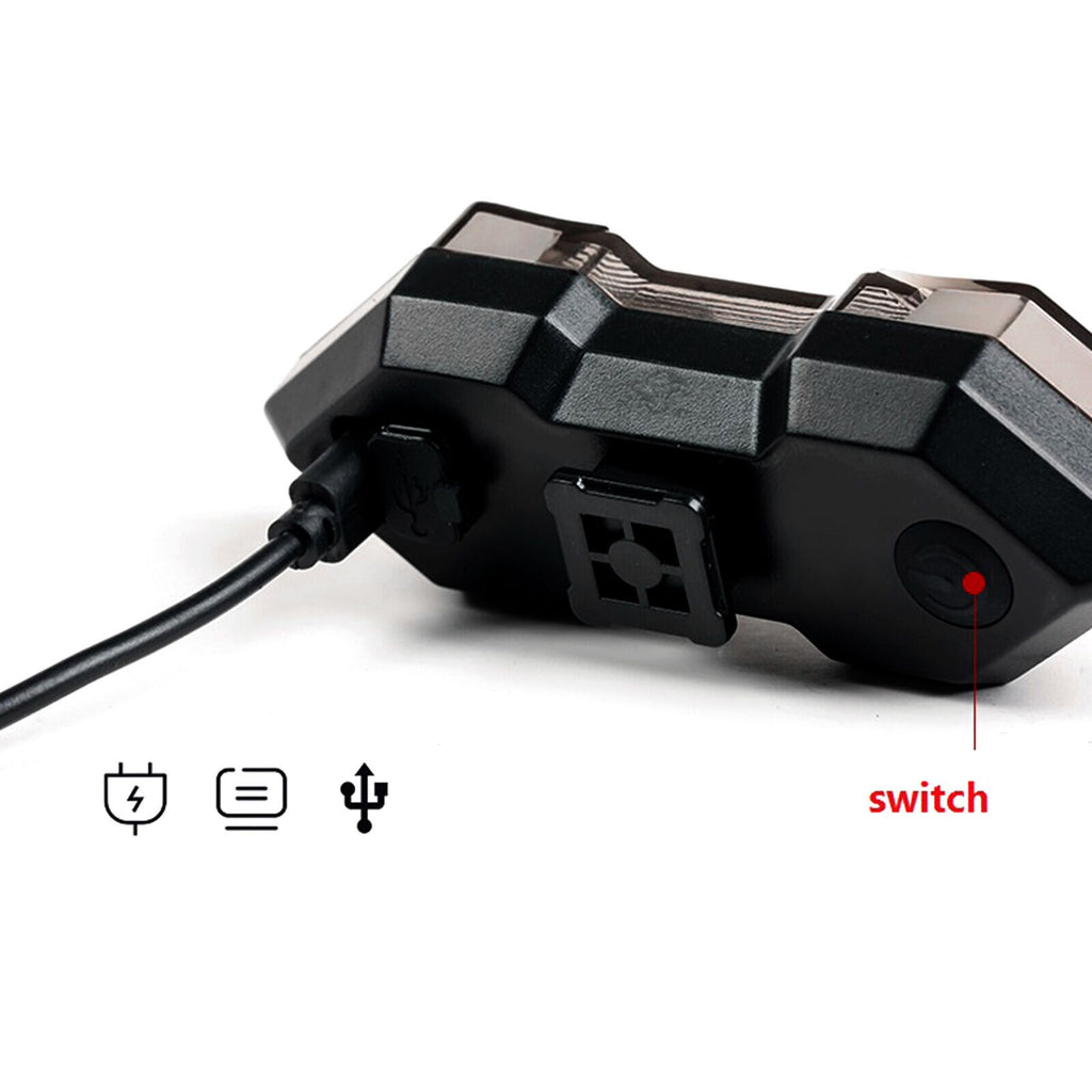 LED Bicycle USB Indicator 120 Lumens Bike Tail Turn Signal Light With Remote