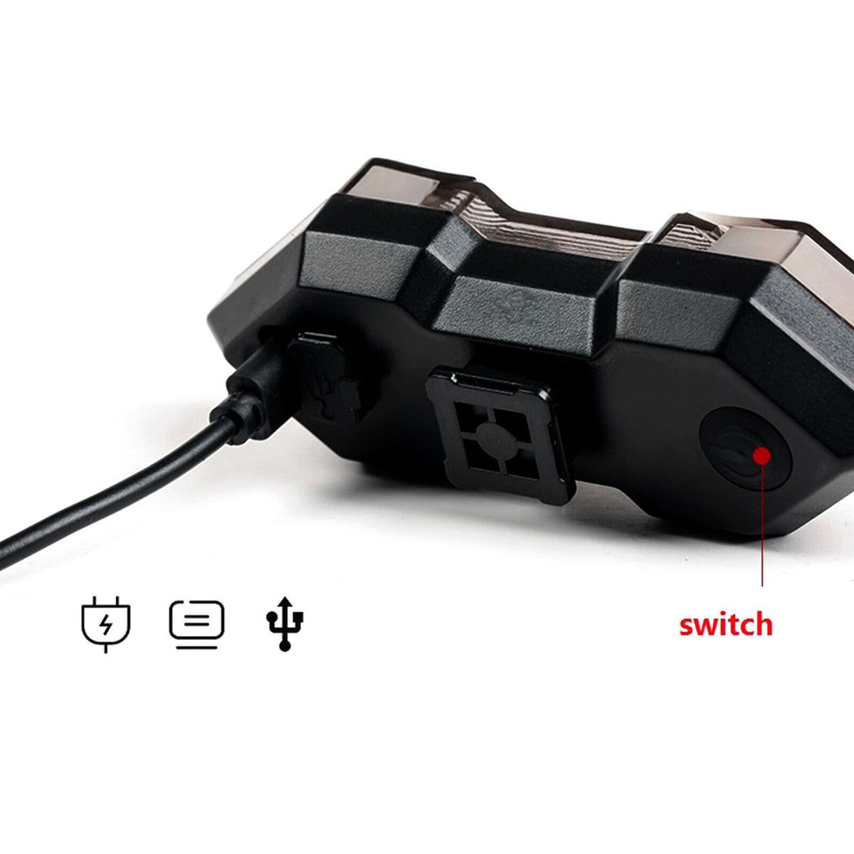 LED Bicycle USB Indicator 120 Lumens Bike Tail Turn Signal Light With Remote
