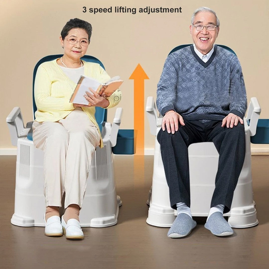 Mobile Odorless Adult Bedside Commode Detachable Armrests For Elderly Use