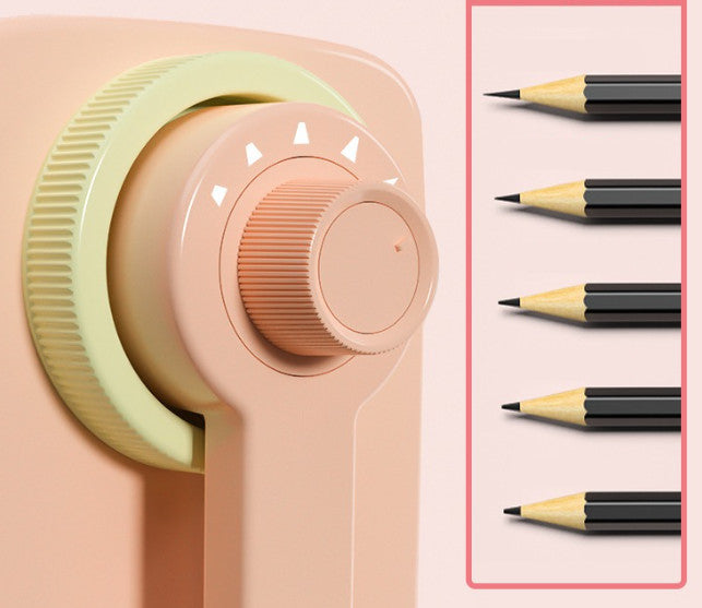5-Speed Settings Desktop Pencil Sharpener with Sturdy Material Manually Use