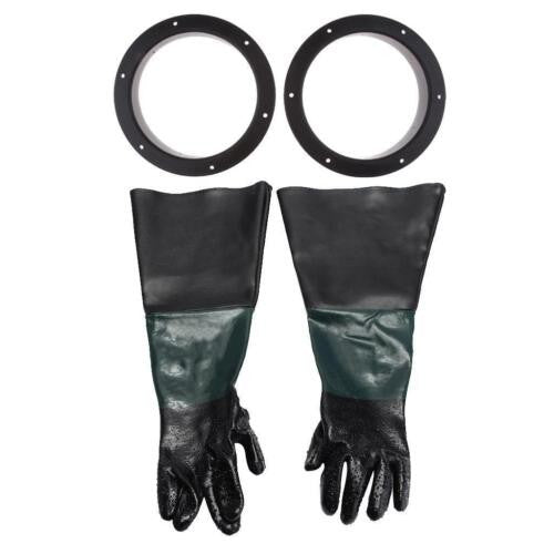 1Pair Long Sleeve Blast Gloves Sand Blasting Cabinet SandBlasting Shot Protector