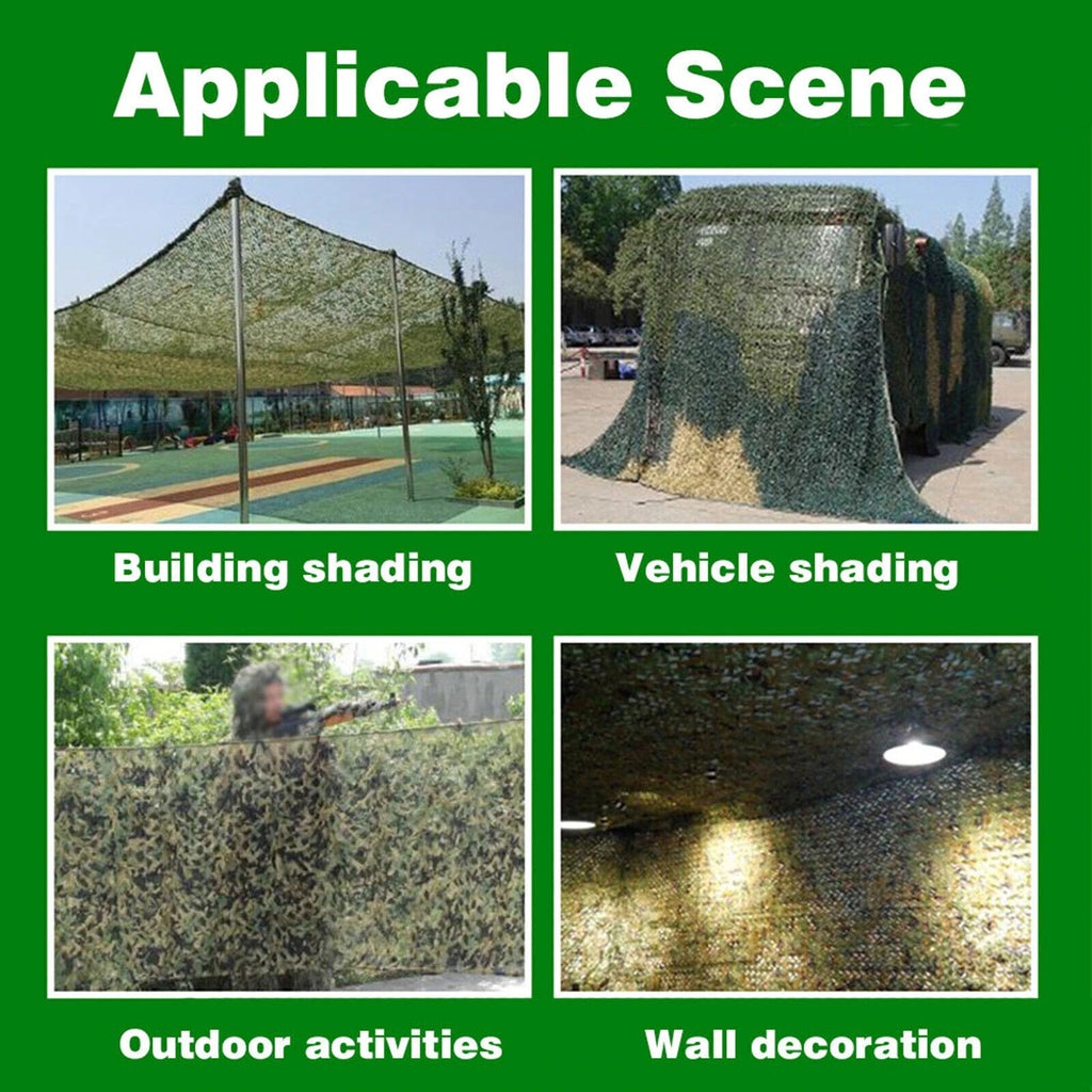 10M Camouflage Net Durable Camo Net for Hunting, Shooting Camping Shelter Cover