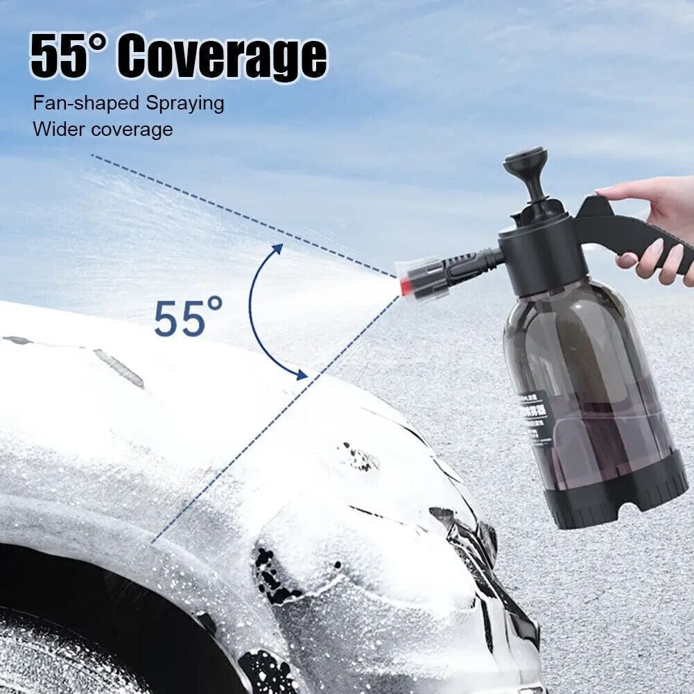 2L Car Wash Foam Sprayer Hand Held Pump Wash Spray Bottle Snow Foam Detailing