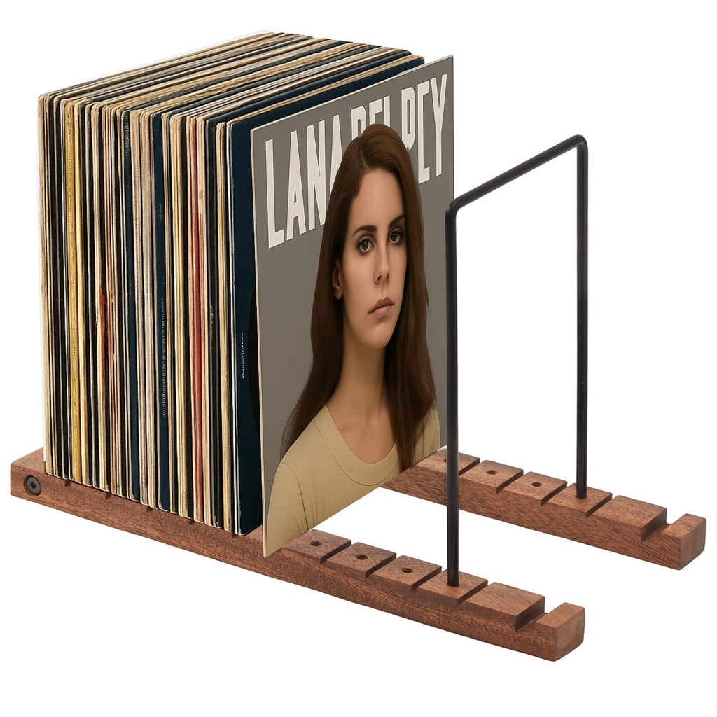 Record Storage Holder 50 Album Holder Display Stand Metal Rack for Albums Audio