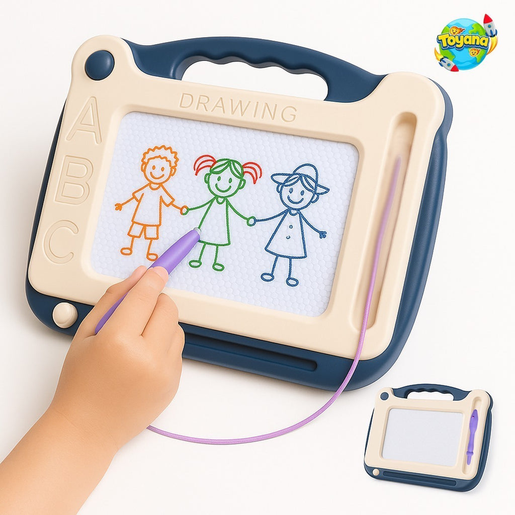 Kids Magic Drawing Board & Magnetic Slate Doodle Pad Early Learning Activity Toy