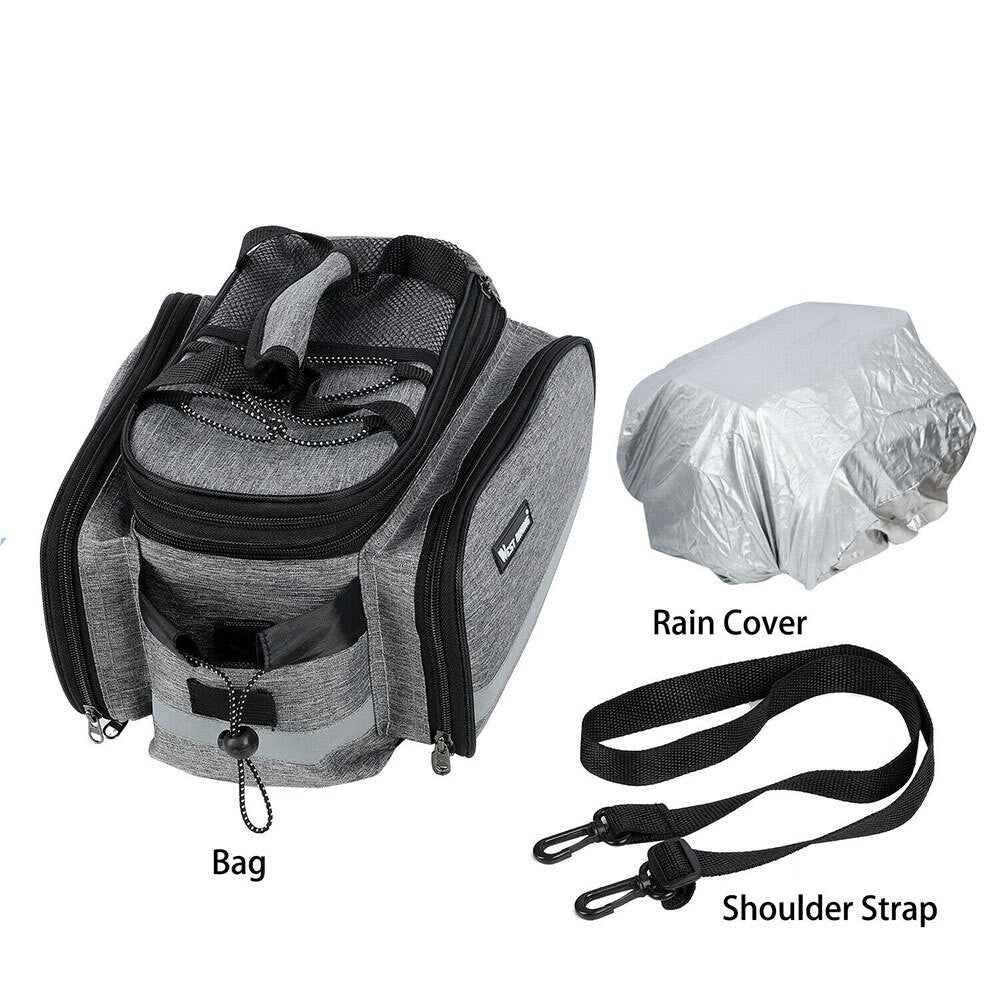 Waterproof Cycling Bicycle Touring Trunk Bag Bike Pannier Bag Rear Rack Bag
