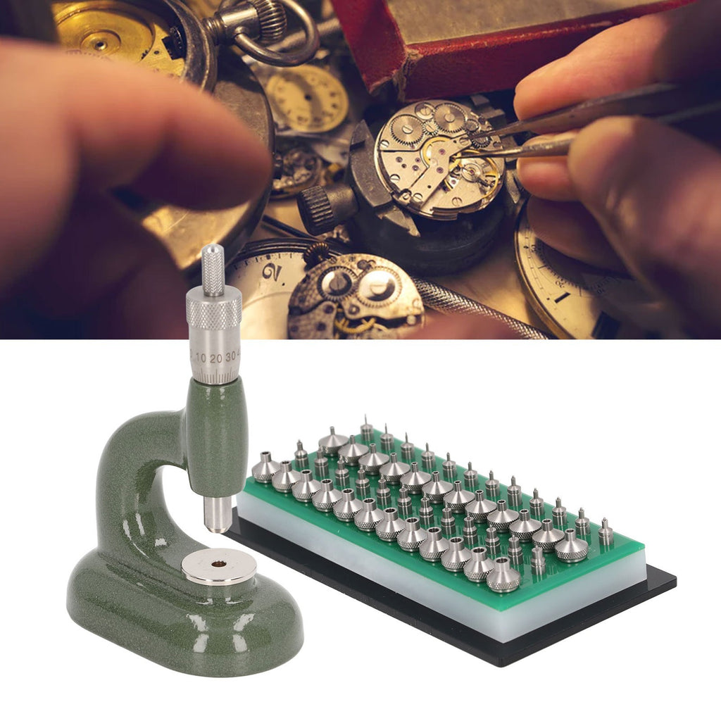 Watch Repair Tool Watch Case Closer Set Kit With 48pcs Dies Jewelling Tool