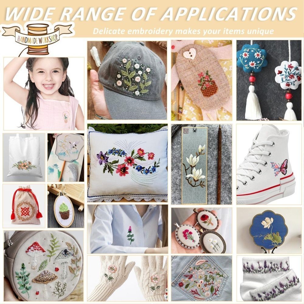 4 Sheets Water Soluble Stabilizer Stick and Stitch Embroidery Paper