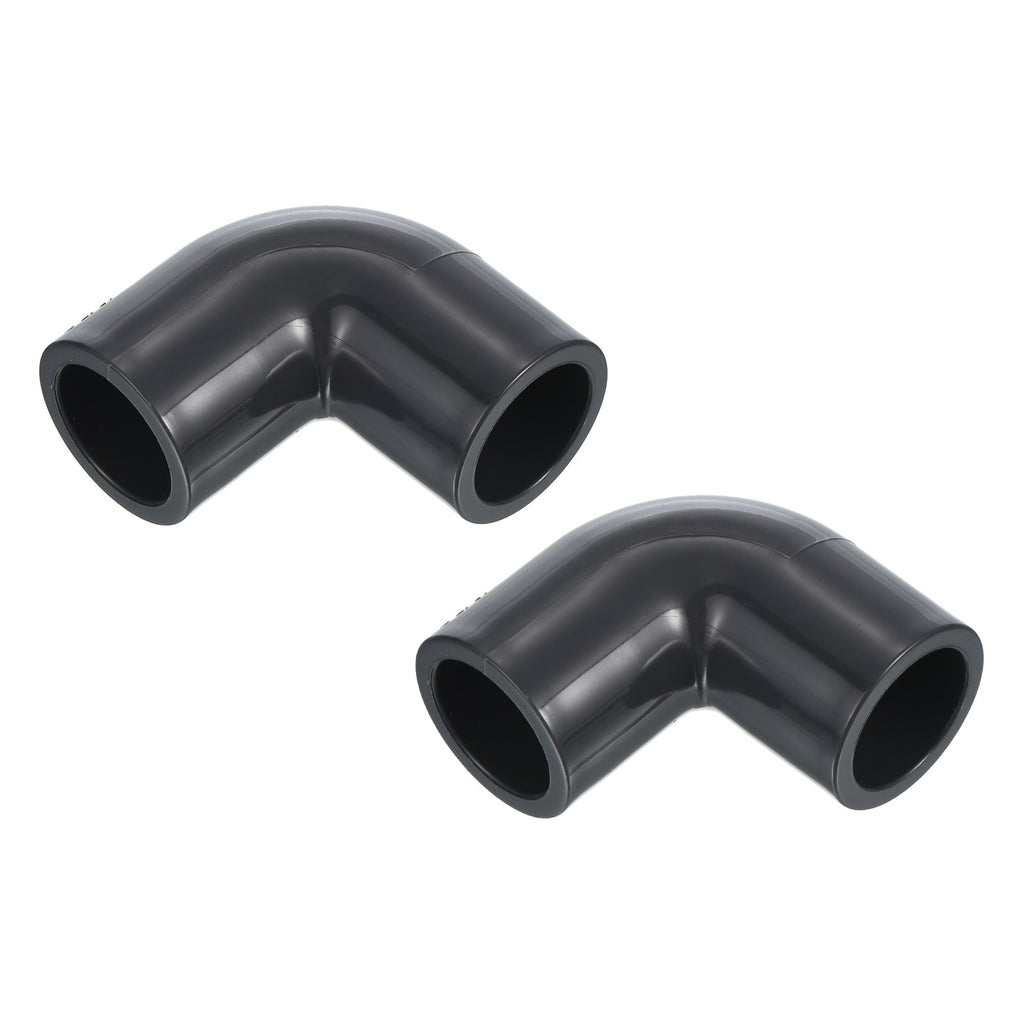 8 Pcs UPVC Pipe Fitting Elbow 20mm Socket 90 Degree Adapter Connector Gray