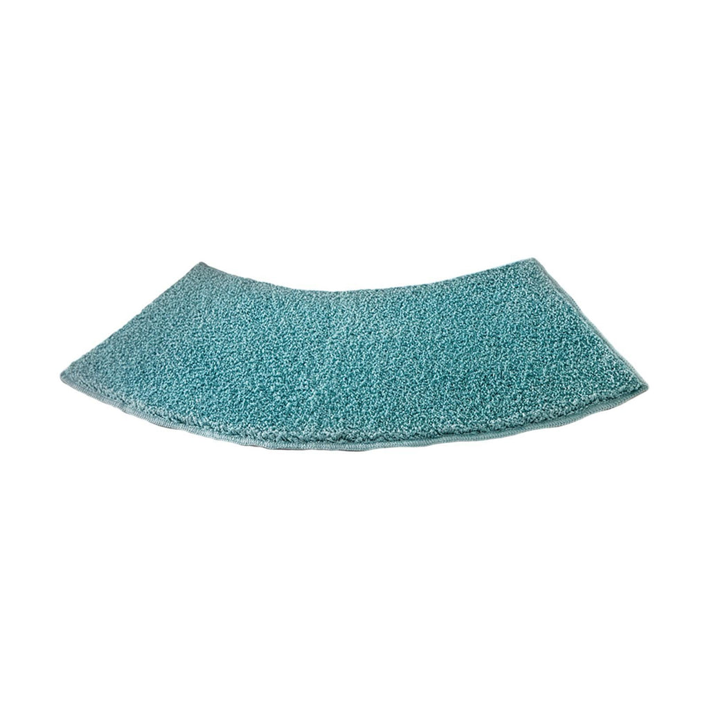 Curved Shower Mat Bathroom Mat Non-Slip Foot Rug Plush Bath Mat Curved Bath Mat