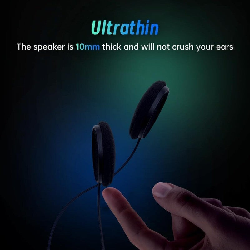 2Pcs Wireless Bluetooth HiFi Motorbike Call Headphone Motorcycle Helmet Headset