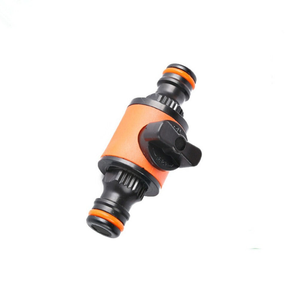 2Pcs Garden Hose Pipe Inline Tap Shut Off Valve Fitting Connector Double Pass
