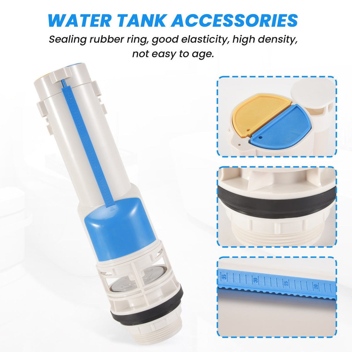 Split Toilet   Two-Button Toilet Water Outlet  Dual Flush Fill Water Tank2488
