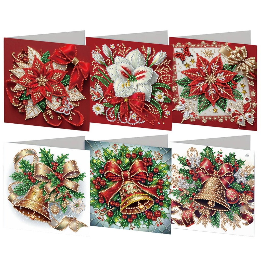 Christmas DIY Diamond Art Painting Greeting Card Set 5D DIY Diamond Painting Set
