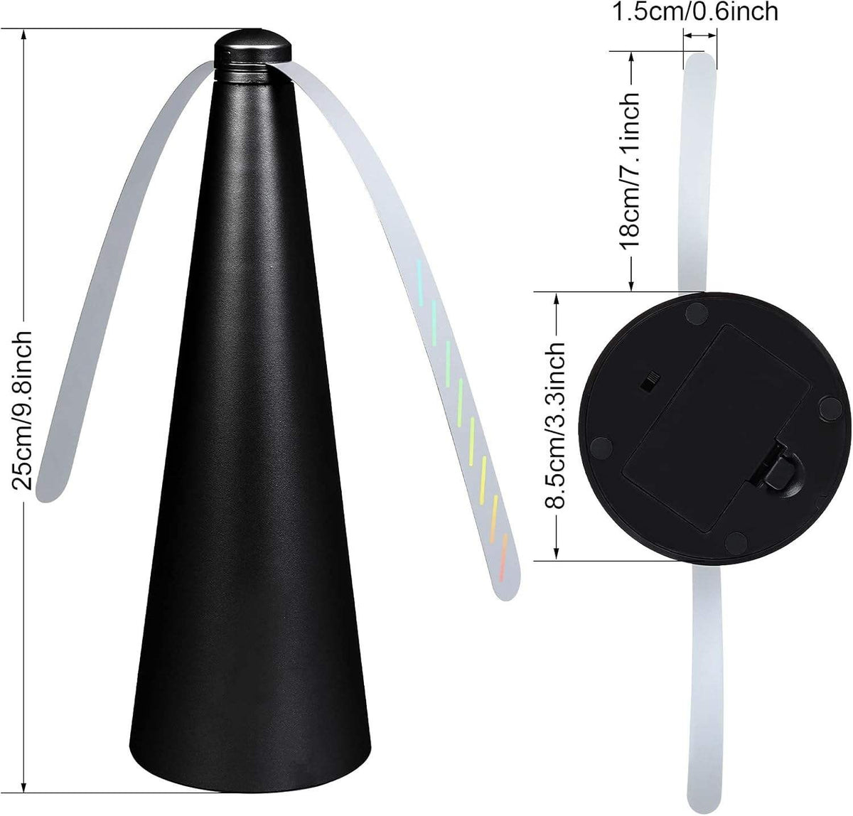 1/2Pack Electric Fly Fan Fly Repellent Fan Portable Keep Flies & Bugs Away Fans