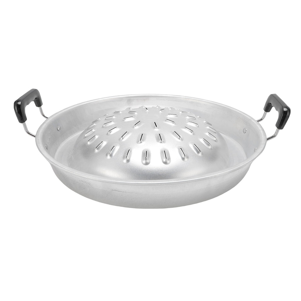 *35cm/13.78in* Original Color Thai BBQ Grill Pan 2 In 1 Non Stick Even Heating