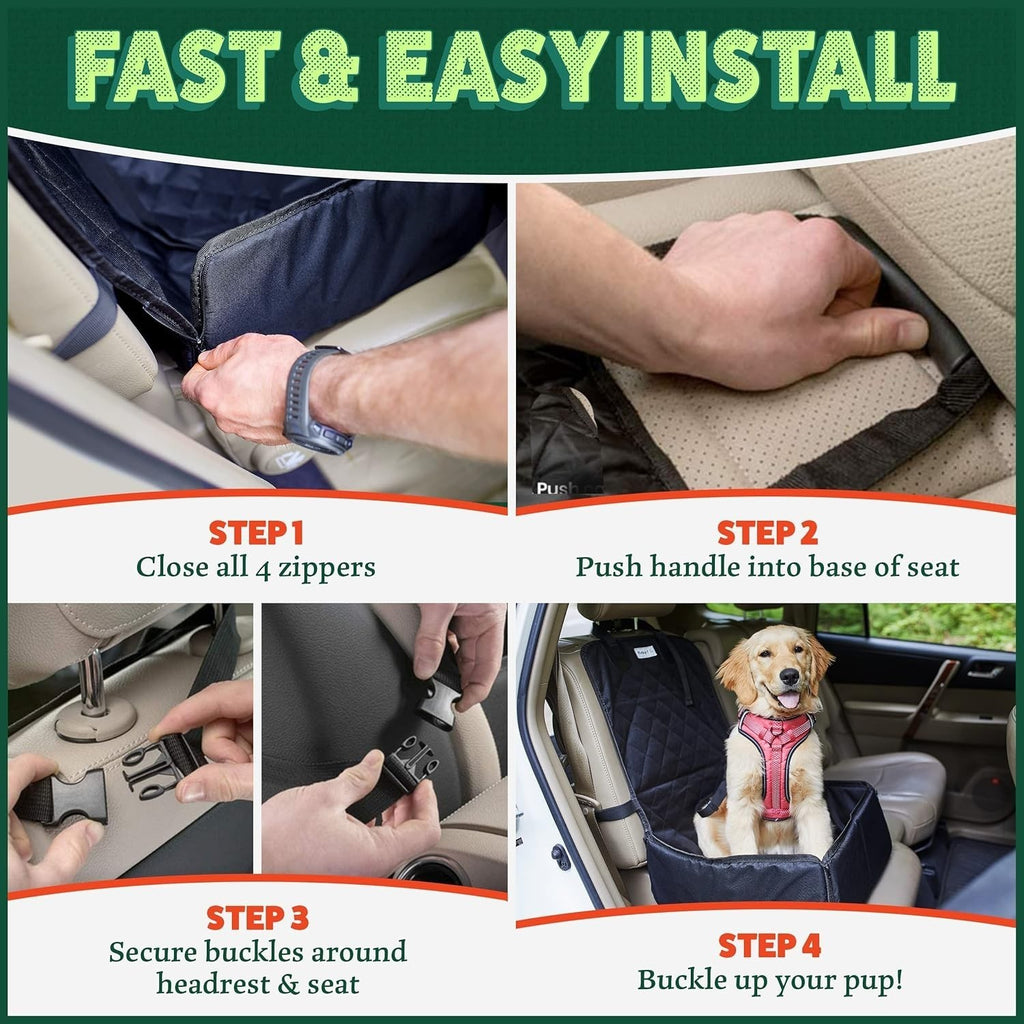 Dog Car Pet Car Seat Puppy Waterproof Basket Booster Seat -2-in-1 RRP £18.99