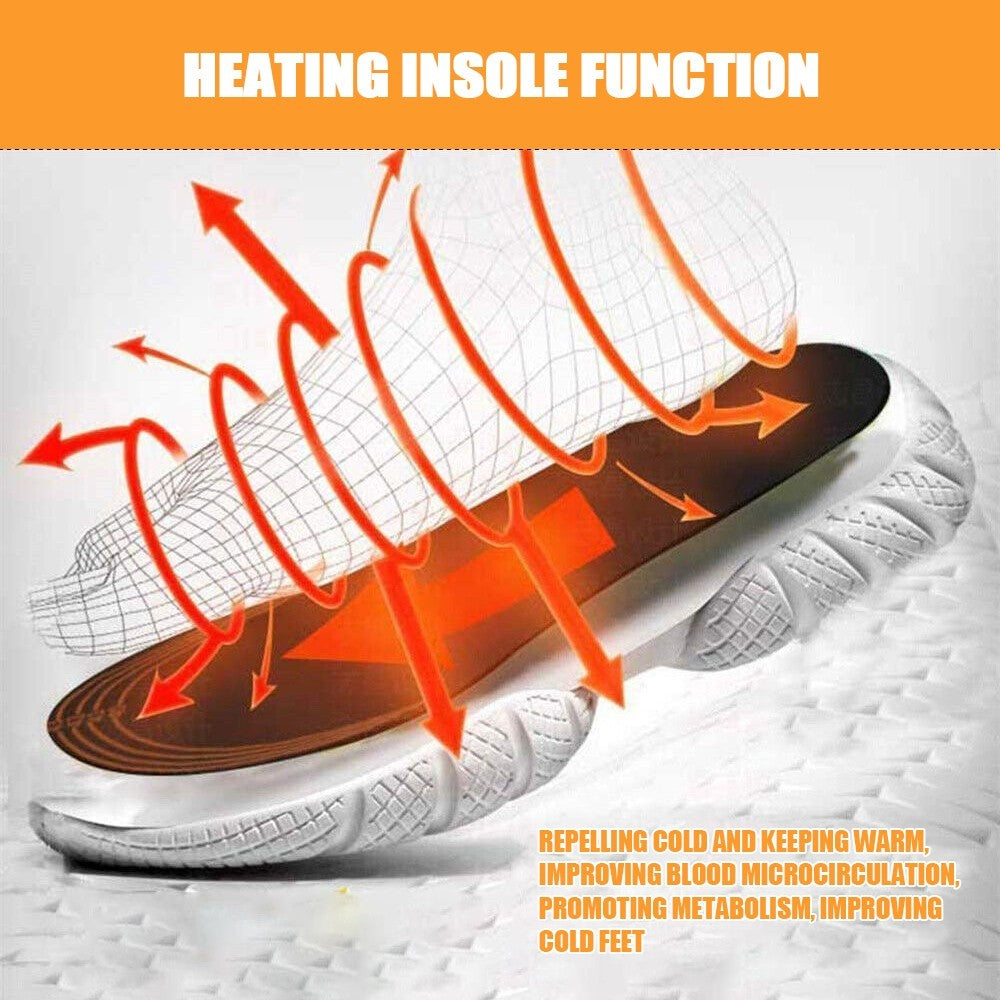 Heated Insoles Rechargeable Electric Heated Shoes Insoles with Remote Control