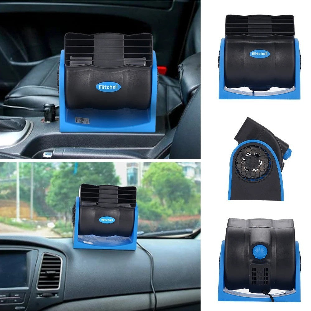 Mini 12V Portable Car Truck Auto Cooling Fan Lighter Plug Conditioner Silent