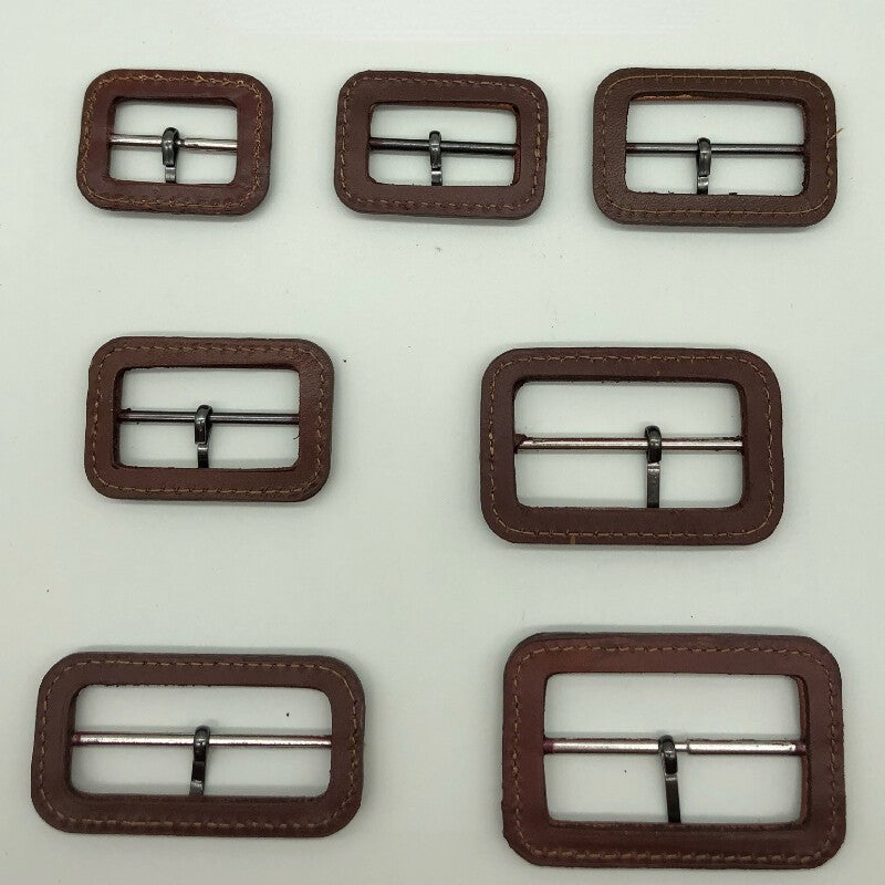 2pcs Leather Square Buckles Single Prong for Jacket Belt Replacement DIY Craft