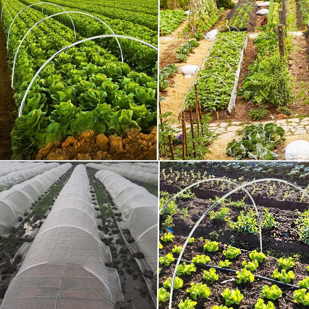 90PCS Greenhouse Hoops for Netting Garden Grow Tunnel Frame Plant Support Hoops