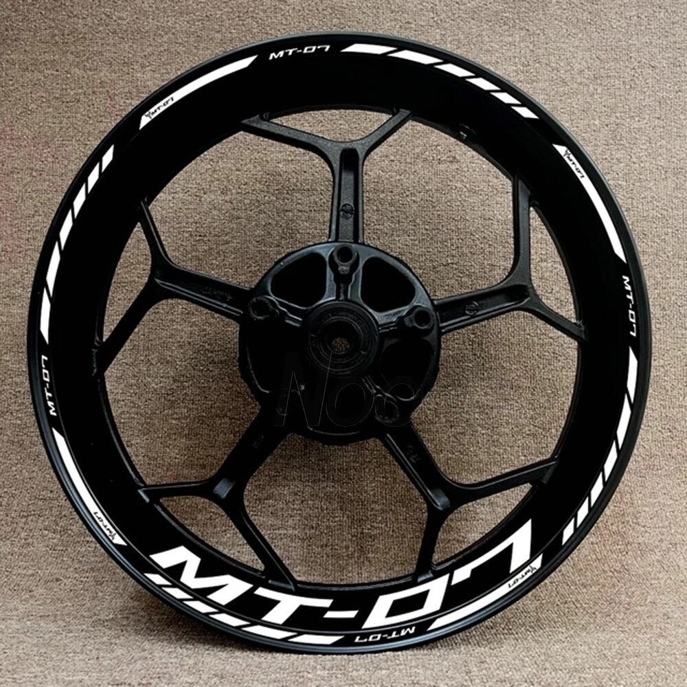 For Yamaha MT-07 17 inch Wheel Hub Rim Decorative Decal Reflective Sticker