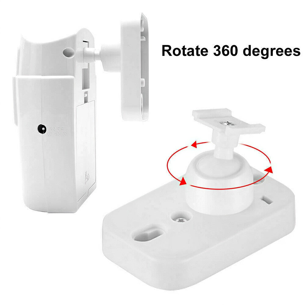 Wireless PIR Motion Sensor Alarm with 4 Remote Control Shed Home Garage Security