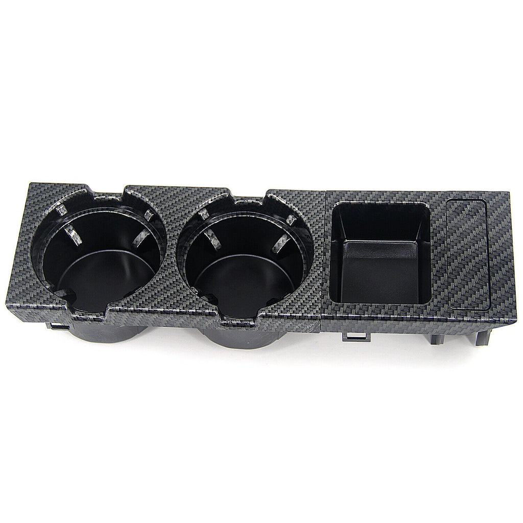 Carbon Fiber Style Center Console Cup Drink Holder For BMW 3 Series E46 1998-06!