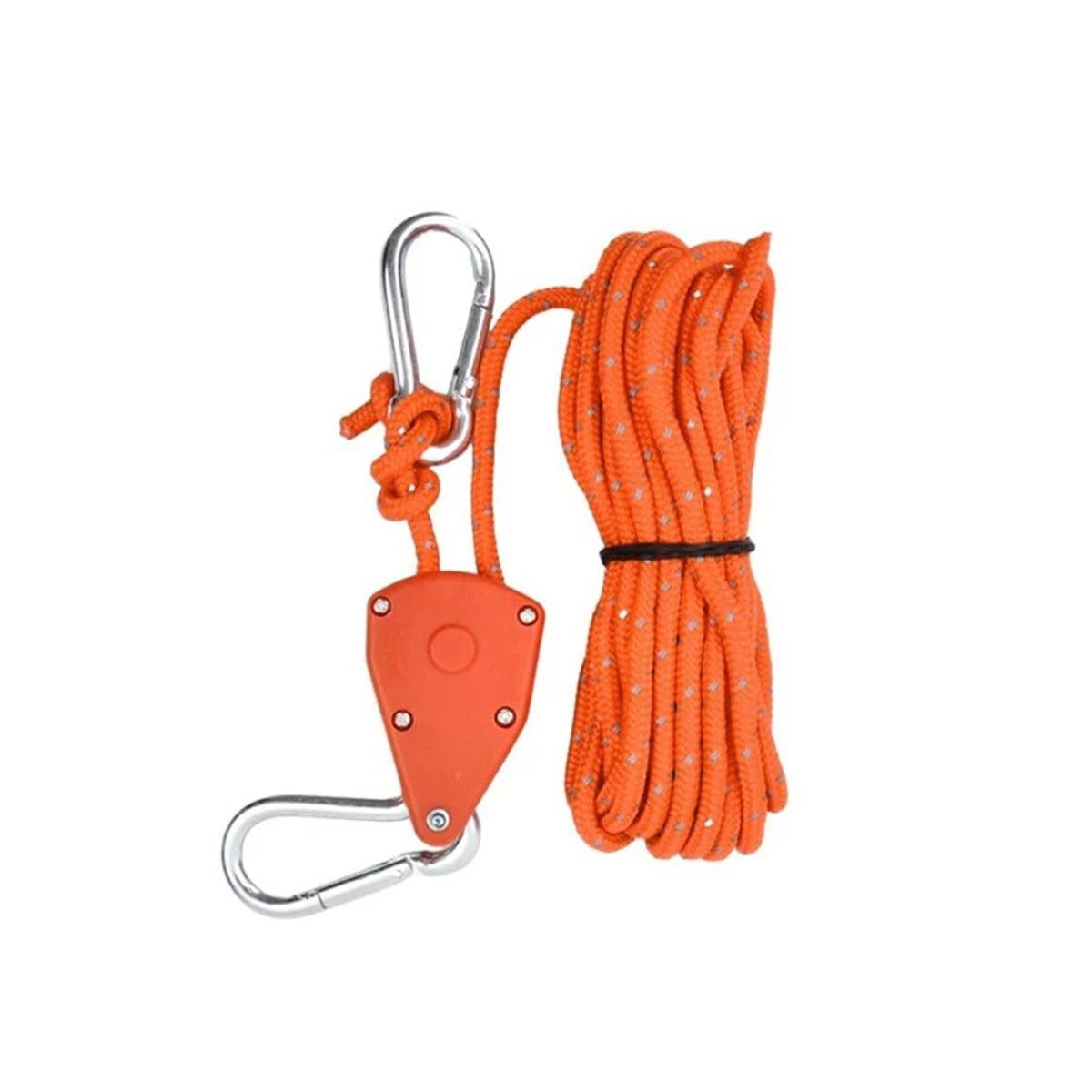 4Pcs Adjustable Camping Ratchet Pulley Tent Guide Rope Guy Line Tensioner 4M