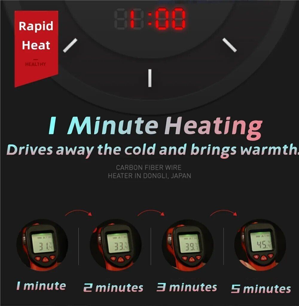 Men 21 Areas Heated Jacket USB Electric Heating Vest Winter Outdoor Warm Coat
