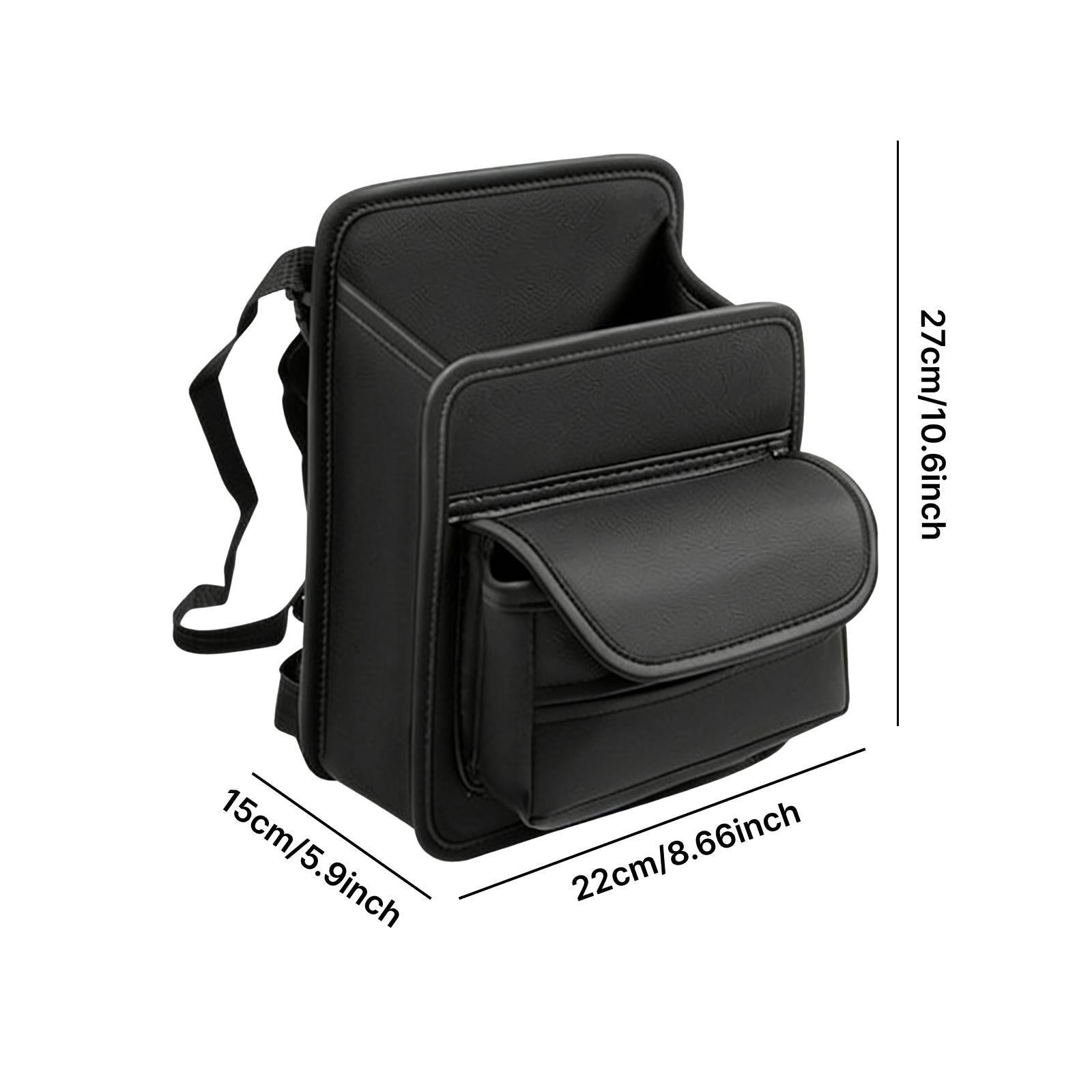 Car Storage Organizer Between Front Seats Easy to Install Handbag Holder