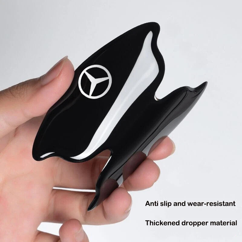 8pcs Black Car Door Handle Bowl Scratch Sticker Protector Film for Mercedes Benz