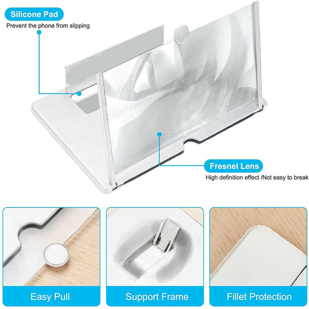 Screen Magnifier 2026 Version, 10-18 Inch 3D HD Mobile Phone Magnifier Screen