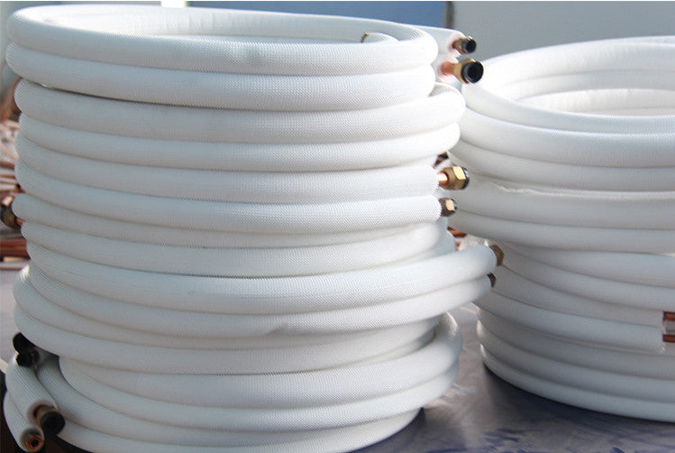 Insulated 1/4" 3/8" Air Conditioner Pipes Pair Coil Tube Split Line Pipe 5M UK