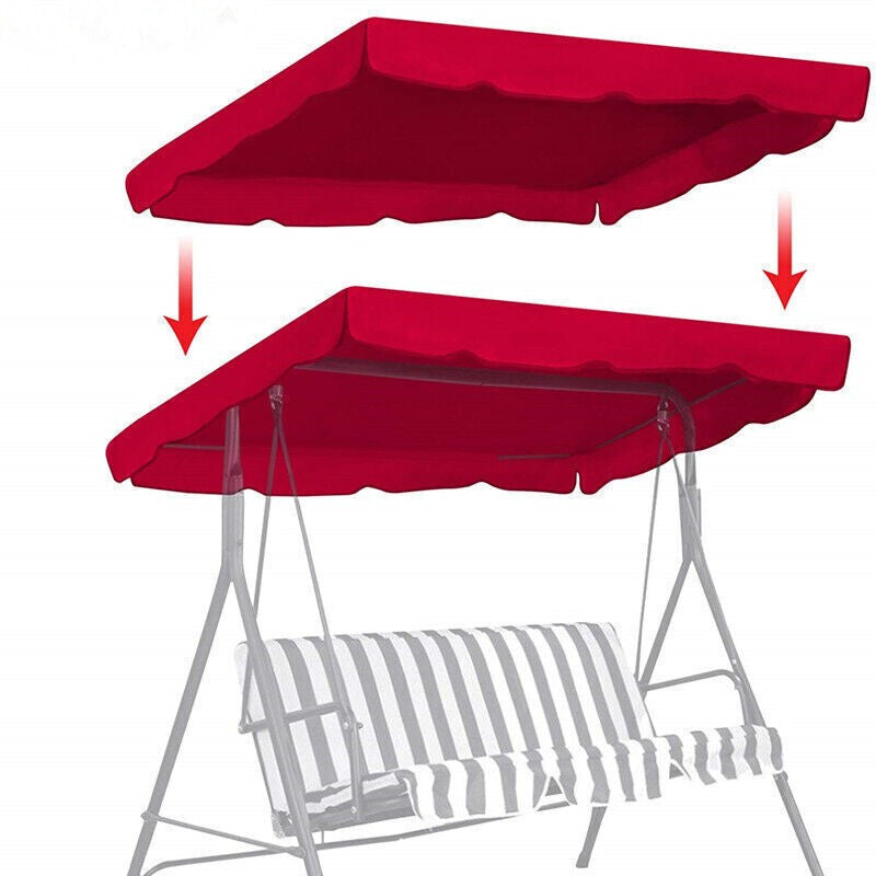 Replacement Canopy For Swing Seat 2/3 Seater Size Garden Park Hammock Top Cover