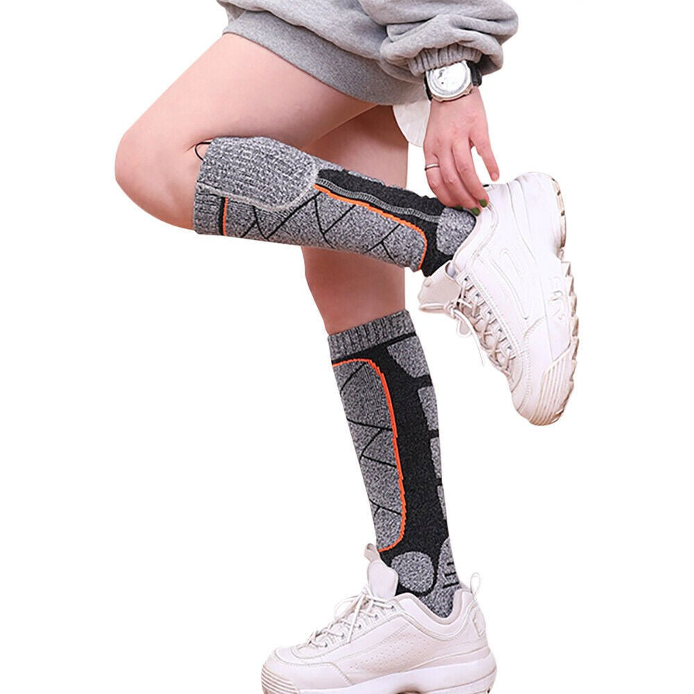 5000mAh Electric Heated Socks Foot Winter Warmer Sock Rechargeable Battery Power