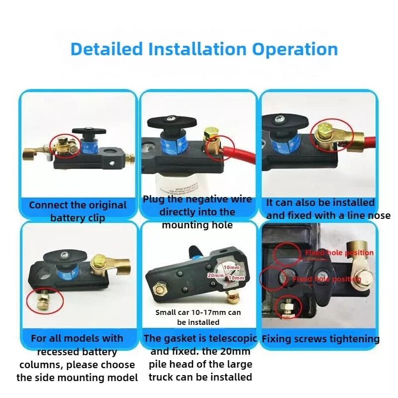 Car Battery Switch Isolator Terminal 12V 24V Quick Cut-off Disconnect Master uk
