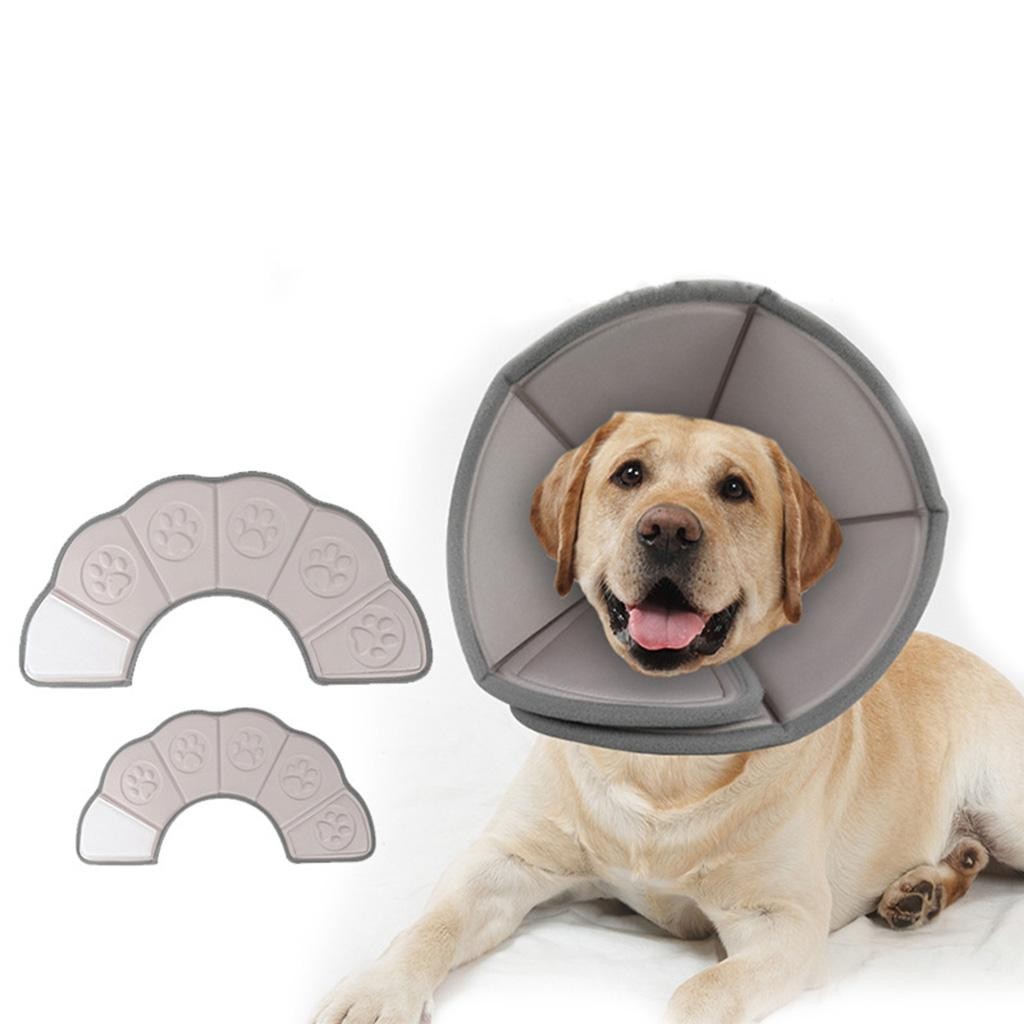 Adjustable Dog Cone Collar Anti-Bite After Surgery Head Protection Soft,