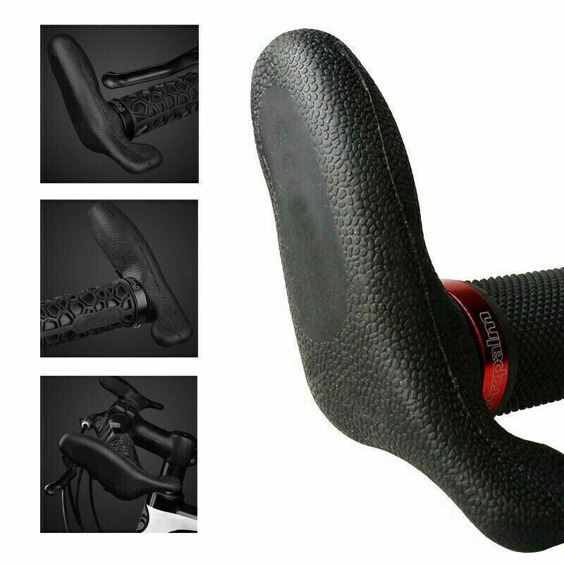 1 Pair Ergonomic Bar End Handlebar Grips Cycling Bicycle Mountain Bike MTB MC